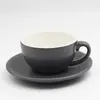 Xícara de Café Cappuccino Latte Conjunto Cerâmico Europeu Produto Único Espresso Xícara e Pires de Café 200ml