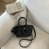 Cinto Estilo Coreano com Padrão Trançado Simples da Moda, Novo Modelo 2026, Bolsa Saco Transversal de Ombro Fashionável de Grande Capacidade