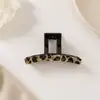 Presilha de Cabelo Retro Estilo Coreano com Estampa de Leopardo para Mulheres, Adequada para Penteados Presos, Presilha de Tubarão para o Dia a Dia, Acessório de Cabelo Antiderrapante