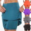 Pantalones deportivos casuales de cintura media para mujer, de color liso, con bolsillo, de moda de comercio exterior, Amazon. Nueva falda corta.