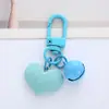 Colgante Llavero Corazón Multifacético Estilo Coreano, Cascabel Multicolor Dulce Femenino, Accesorio Creativo para Bolso, Decoración de Funda de Auriculares