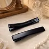 Accesorios para el cabello de estilo coreano, horquilla con lazo y clip cuadrado esmerilado, de metal, con forma de pico de pato, para niños, con pinza de cocodrilo.