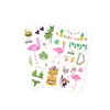 Pegatinas de tatuaje Ricaron FDA para niños, pegatinas hawaianas, pegatinas de dibujos animados, tatuajes de fiesta de larga duración, envío transfronterizo