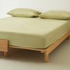 Algodão de Fibra Longa 100S Algodão Puro Lençol de Elástico Lençol de Cama Escovado Conjunto de Lençol para Tatami Novo Conjunto de Três Peças 2025