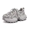 Zapatillas dad de moda estilo europeo para mujer, nueva colección otoño 2026, moda coreana, zapatillas casuales de suela gruesa