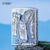 Encendedor Metálico de Queroseno Zorro/Zorro Zk-37 de Alta Calidad a Prueba de Viento para Zonas Montañosas, Popular en Douyin y Kuaishou