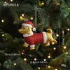 Nuevos Adornos de Plástico con Purpurina Dorada y Oro Rojo Adornos Mate con Purpurina Dibujos Animados Decoraciones para Árbol de Navidad Ventana