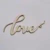 Celebriedade online Dia dos Namorados decoração de bolo de amor de madeira decoração de bolo de amor de madeira amor de resina vermelha
