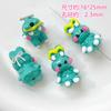 Cuentas de flor de cerezo con forma de mariposa pintadas a mano de acrílico de color dopamina de verano, accesorios para pulseras y collares con cuentas