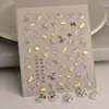 Pegatinas 3D para Uñas de Estrella de Mar, Pez Dorado y Gelatina para Decorar Uñas, Computadora, Funda de Teléfono, Ipad y Pegatinas para Agenda