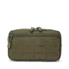Bolsa de Administrador Práctica Bolsa de Herramientas EDC Cortada con Láser Bolsa Modular Horizontal con Llavero con Parche de Bandera Estadounidense