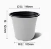 Suprimento especial para vasos de mudas brancos para exportação, vasos de mudas em duas cores, vasos de flores de plástico, vasos espessados para plantio de suculentas, viveiros de flores