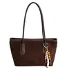 Bolsa Tote de Mão Grande Capacidade Estilo Retro Luxo Leve para Mulheres Nova Tendência Versátil Estampa de Leopardo Bolsa Ombro tipo Balde Casual para o Dia a Dia