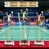 Trofeos de cristal hechos a medida para competiciones de bádminton, premios y recuerdos personalizados para campeones de eventos deportivos individuales y de dobles
