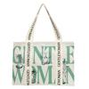 Nova Bolsa Tote de Lona Versátil para o Verão 2024 Bolsa de Ombro Casual de Grande Capacidade para Mulheres Bolsa Escolar para Estudantes Universitários