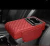 Funda de pasamanos de coche de uso general, cojín de almacenamiento multifuncional para coche, cojín elevador con portavasos, reposabrazos cómodo, interior de coche