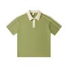 Estreno 2025 primavera y verano nuevo polo de contraste en hombros y solapas 240G marca de moda estilo académico simple Joker manga corta