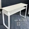 Mesa e Cadeira de Treinamento para Instituição Educacional Combinação Mesa Longa Simples Moderna Mesa de Estudo para Aula de Reforço Escolar Mesa de Treinamento para Duas Pessoas