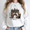 Sudadera Transfronteriza Halloween Fantasma Nacido Demasiado Rojo Forzado a Trabajar Pri Talla Europea