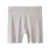 Pantalones de Seguridad Transpirables de Seda de Hielo Sin Marcas de Cintura Alta para Mujer, Control de Vientre, Anti-rozaduras, Talla Grande, Boxer de Seguridad