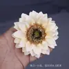 Cabezas de Flores de Girasol Artificiales de Lujo, Accesorios para el Cabello, Decoraciones para Ropa, Flores para Diseño de Paisajes, Accesorios para Fotos