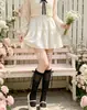 Calcetines blancos con volantes estilo Miu inspirados en el ballet, hechos de seda de morera con encaje y un lazo, finos y transpirables para el verano, perfectos para combinar con vestidos