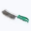 Cepillo de costura limpia tipo cuchillo mango de plástico cepillo de hierro mango rojo cepillo de cuchillo cepillo de cuchillo de acero inoxidable cepillo de cuchillo niquelado cepillo tipo cuchillo removedor de óxido al por mayor