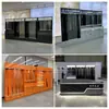 Vitrina Exhibidora para Tacos de Billar con Acabado de Pintura Sencillo, Caja de Luz, Iluminación Multicapa, Adecuada para Salas de Miembros, Gabinete de Almacenamiento para Tacos Grandes y Pequeños