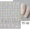 Belleza Completa Transfronterizo Nuevo Arte de Uñas Pegatinas en Relieve Copo de Nieve Navideño Papá Noel Hombre de Jengibre Pegatinas para Arte de Uñas