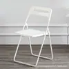 Suministro de Fábrica Silla Plegable Hogar Moderna Plástico Silla para Fotos Dormitorio Oficina Reunión Entrenamiento Silla con Respaldo Taburete