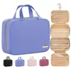 Bolsa de Maquillaje Grande para Colgar de Amazon para Mujer con Separación Húmeda y Seca, Ganchos de Almacenamiento, Adecuada para Viajes Cortos y Viajes