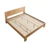 Cama de Madera Maciza Engrosada Zhiguang Dormitorio Principal Cama de Boda Cama Individual Cama Doble Dormitorio Sencillo Casa de Alquiler Muebles de Cama de Madera Maciza