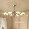 Candelabro Retro Francés Estilo Medieval Dormitorio Sala de Estar Luz Principal Estilo Chino Nuevo Americano Simple de Alta Gama Estudio Comedor Luz