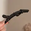 Nuevo clip de cocodrilo sin costuras para la parte posterior de la cabeza, pinza de pico de pato para posicionamiento y separación, pinza recta para flecos y cabellos sueltos, pinza lateral