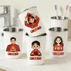 Copo de Enxaguante Bucal Doméstico de Aço Inoxidável 304, Porta-Escova de Dentes, Copo de Lavar Simples e Estiloso para Casal, Copo Espessado para Bebidas Geladas para Uso Doméstico