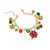 Europa y los Estados Unidos transfronterizos nuevo collar de Navidad traje flor color campana collar pulsera pendientes adornos navideños