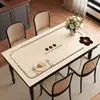 Mantel de Mesa de Comedor de Lujo Ligero Estilo Francés, Impermeable, Resistente al Aceite, Lavable, Mantel de Mesa de Café de Gama Alta, Resistente al Calor, Aislante Térmico, Protector de Mesa