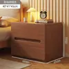 Mesa de cabeceira estilo vintage, madeira maciça, para uso doméstico no quarto, prateleira de armazenamento de cabeceira, novo modelo 2026 para espaços pequenos