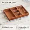 Caixa de madeira para armazenamento de mesa, caixa de armazenamento de madeira com grade estilo japonês, caixa para organizar e separar de quarto e entrada, caixa de armazenamento de madeira com nove grades