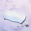 Gorro de natación con degradado, impermeable, no aprieta, talla grande para cabello largo, protección cómoda de silicona para las orejas, gran circunferencia de la cabeza, gorro de natación profesional para adultos.