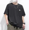 Camiseta de Manga Corta con Sensación de Hielo para Hombre, Camiseta Deportiva Transpirable de Cuello Redondo de Seda de Hielo de Secado Rápido, Camiseta Superior Holgada Elástica de Talla Grande