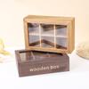 Caja de Almacenamiento de Madera Retro a Prueba de Polvo Cubierta Tiandi Caja de Madera Cuadrada Tamaño Tamaño Multi-especificación Caja de Joyería de Madera Maciza