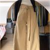 Jeans Khaki Wide Leg Plus Size Feminino Primavera 2025 Novo Cintura Alta para Meninas Cheinhas Casual Solto Versátil Calça Mop