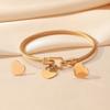 Tendência de Moda Simples Pulseira Brincos de Ferradura Coração para Mulheres High-End Ins Uso Diário