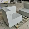 Banqueta de Cimento Aparente com Superfície Imitando Terrazzo GRC Árvore de Paisagismo Piscina Banqueta de Pedra Artificial Fabricante