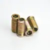 Fijaciones para muebles con cabeza avellanada, dientes interiores y exteriores, tuerca de hierro, conector de madera maciza engrosada con tuerca empotrada M6M8M10