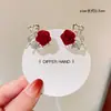 Diadema Rojo Festivo con Lazo para Niñas Pasador de Año Nuevo Infantil Pinza de Princesa Pasador para Flequillo Lateral Pasador