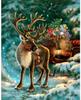 Pintura Diamante 5D Natal DIY Diamante Redondo Diamante Completo Natal Chapéu Vermelho Velho Natal Boneco de Neve Árvore de Natal Série Pintura Decorativa