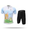 Traje de montar para niños XINTOWN, nuevo traje de montar en bicicleta de verano, traje de montar de manga corta estampado para bicicleta de equilibrio