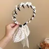 Faixa de Cabelo Preta de Renda com Coroa Alta e Toque de Moda de Luxo, Faixa de Cabelo Antiderrapante Dentada para Lavar o Rosto, Acessório de Cabelo Presilha